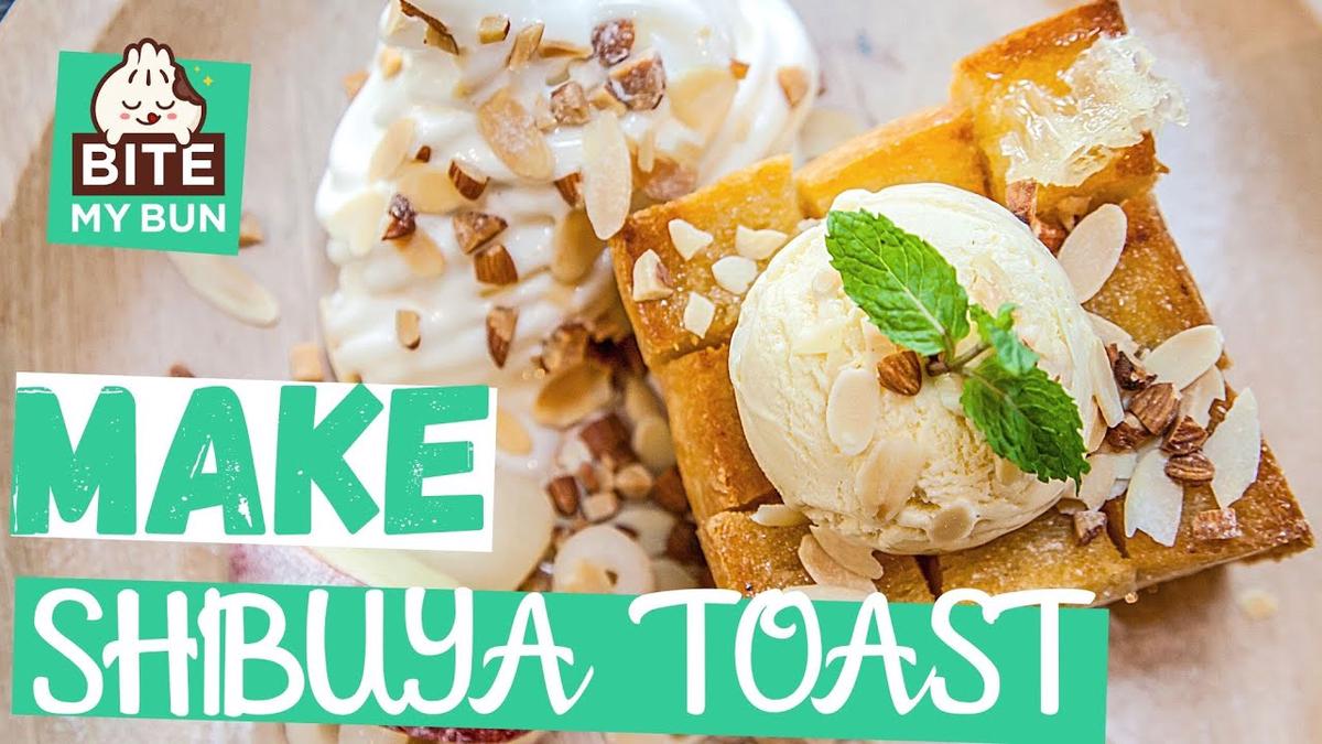 'Video thumbnail for 9 STEP Shibuya honey toast recipe: Japanese sweet honey brick toast'