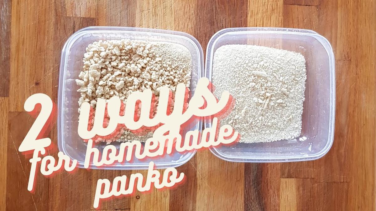 'Video thumbnail for Homemade panko breadcrumbs from white bread: delicious!'