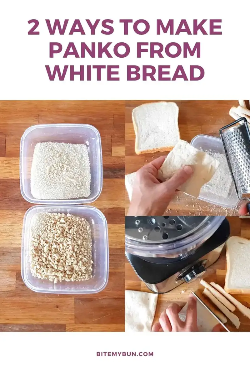 2 Möglichkeiten, Panko aus Weißbrot zu machen