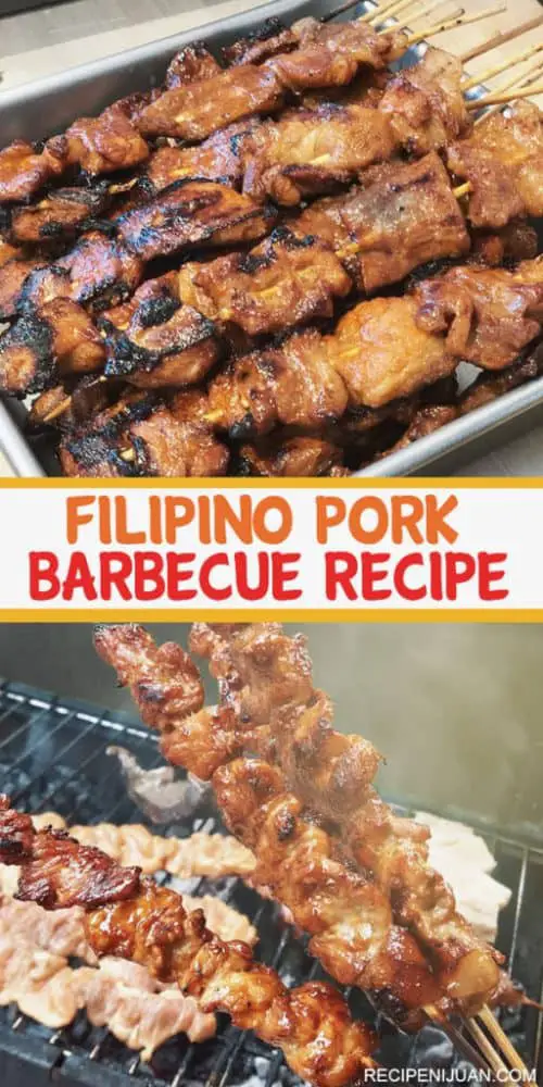 Filipino Pork Barbecue Recipe with a ginger ale banana catsup marinade